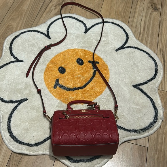 Mini top handle Coach bag with strap - Picture 4 of 4